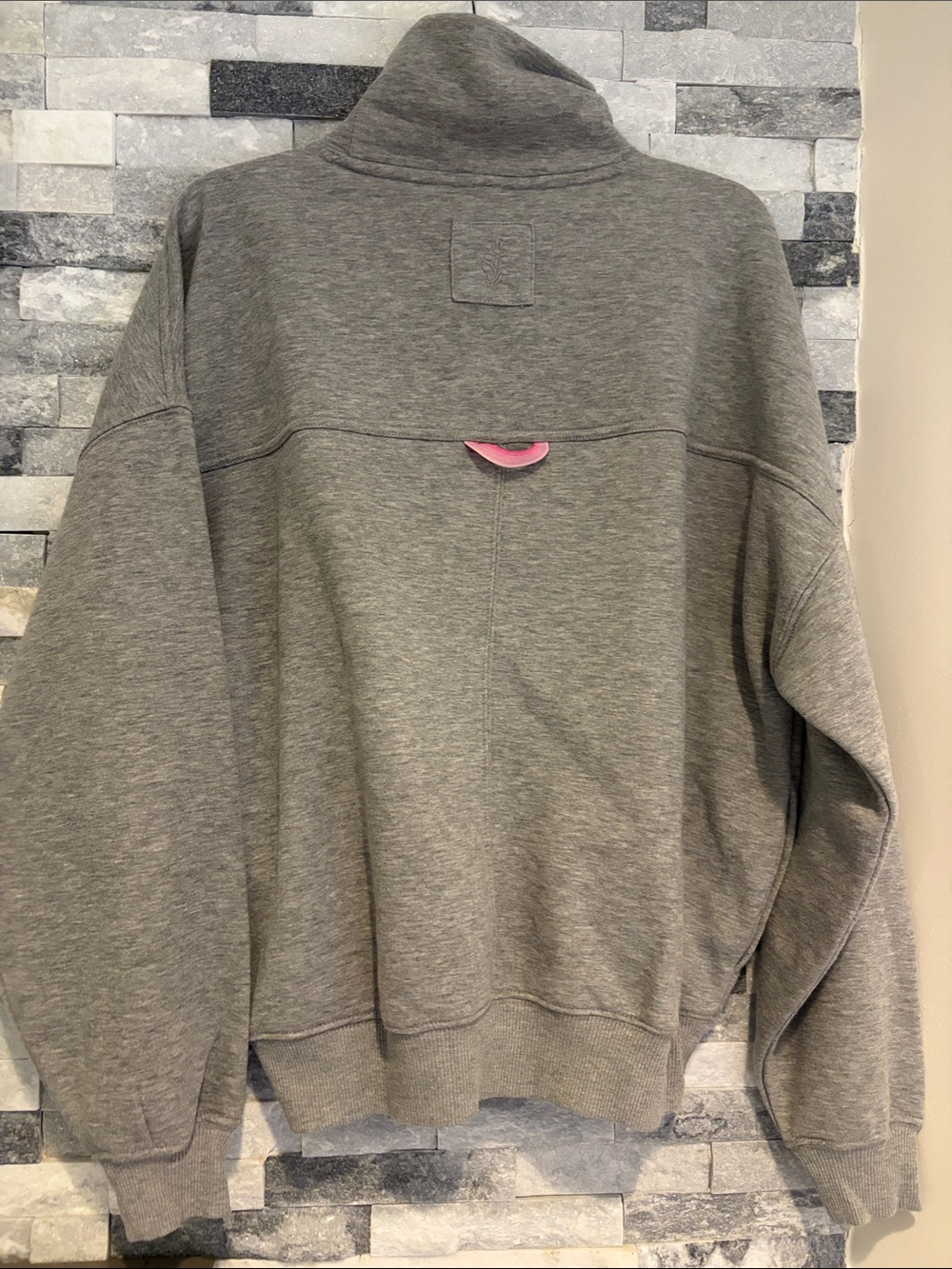 Women's FP Movement On Your Mark Logo Mock Neck Sweatshirt new with tags - Picture 7 of 10